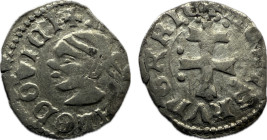 Hungary Louis I. (1342-1382) billon denar ÉH-432 0,63g 14mm VF