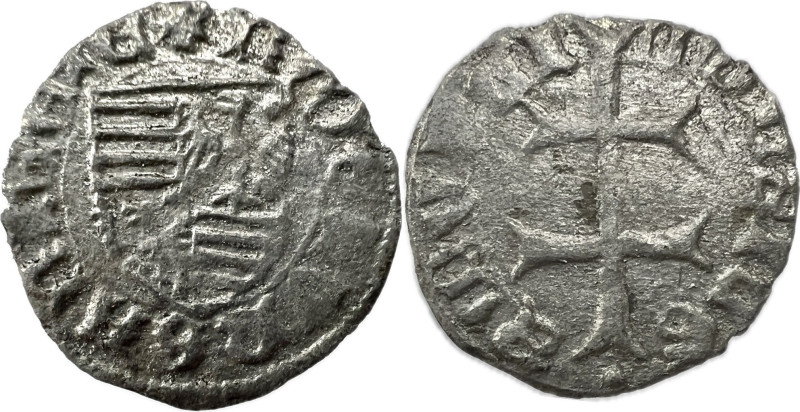 Hungary Sigismund (1387-1437) Ag denar ÉH-449 8mm 0,36g F