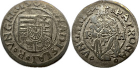 Hungary Vladislaus II. (1490-1516) 1508 K-H Ag denar 0,61g 15mm ÉH-646 EF