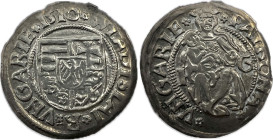 Hungary Vladislaus II. (1490-1516) 1510 K-G Ag denar 0,52g 15mm ÉH-646 EF