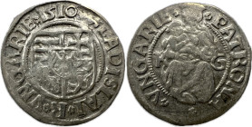 Hungary Vladislaus II. (1490-1516) 1510 K-G Ag denar 0,54g 15mm ÉH-646 EF