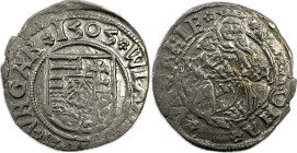 Hungary Vladislaus II. (1490-1516) 1515 K-H Ag denar 0,59g 15mm ÉH-646 EF