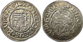 Hungary Louis II. (1521) K-A Ag denar ÉH-763 16mm 0,63g EF