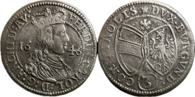 Austria Ferdinand Charles (1646), Hall 3 Kreuzer, Ag, 1.38g, 16mm, KM 852 VF