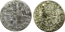 Austria Johann Ernst von Thun, Kreuzer, Probszt 1881 (1691), Ag, 15mm, 0.61g VF