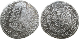 Christian Ulrich (1679–1685), 1 Kreuzer, Silesia (1680), Ag, 0.50g, 16mm, KM36 F