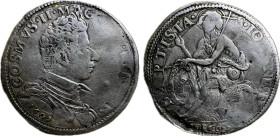 Italian Medici family, 1609, Florence – II. Cosimo de’ Medici (1608–1620) Lira, Ag, 4.3g, 28mm (Tiny hole at 12 o’clock) Geleotti XVII 1, CNI 11 VF...