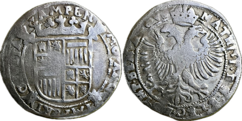 Netherlands I. Matthias Campen, 6 Stuivers (Arendschelling) (1611-1619) 5g 31mm ...