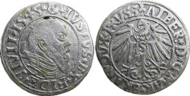 Poland Albrecht of Brandenburg (1545), Prussian Groschen (1525–1569), Ag, 2.01g, 23mm, Kopicki 3789 VF