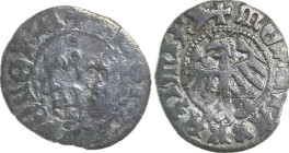 Poland Casimir IV, 1/2 Groschen, Gumowski 449, Ag, 19mm, 0.64g VG