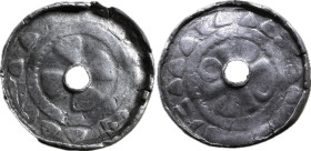 Poland Sieciech, Palatine Cross Denar (11th century), Sluszków, Ag, 0.97g, 15mm, CNP Tab.XXI-XXX VG