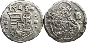 Ferdinand I. obol (1543) K-B ÉH-754 RRR! (sigla) Ag