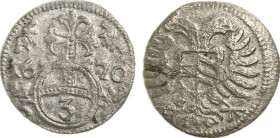 Leopold I. (1670) 3 pfennig Herinek 1835 Ag