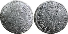Leopold I. 3 Kreuzer (1695) Ag
