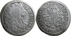 Leopold I. 3 Kreuzer (1697) Graz KM1115 Ag