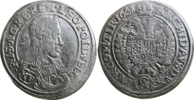 Leopold I. 15 Kreuzer (1661) Bécs Herinek 916-917 Ag