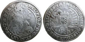 Leopold I. 15 Kreuzer (1663) G-H Bresslau Herinek 1010 Ag