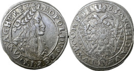 Leopold I. 15 Kreuzer (1663) Wien Herinek 922 Ag