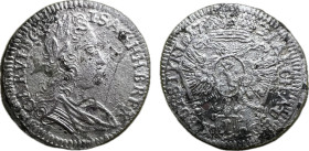 Charles VI. 1 Kreuzer (1731) Gratz Herinek 876 R! Ag