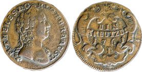 Maria Theresia 1 Kreuzer (1761) P KM 1993 Ag