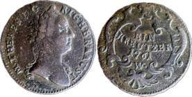 Maria Theresia 1 Kreuzer (1761) W KM 1993 Cu