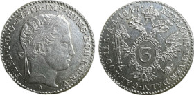 Ferdinand V. 3 Kreuzer (1847)A KM2191 Ag