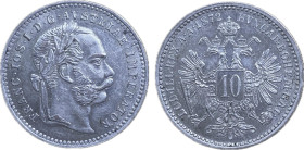 Franz Joseph I. 10 Kreuzer (1872) Ag