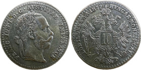 Franz Joseph I. 10 Kreuzer (1872) Ag