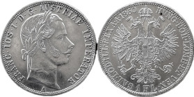 Franz Joseph I. 1 Florin (1860 A) Ag