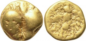 CENTRAL EUROPE. Boii. GOLD 1/8 Stater (2nd century BC). "Athena Alkis" type. 

Obv: Stylized helmeted head of Athena right.
Rev: Athena Alkis advan...