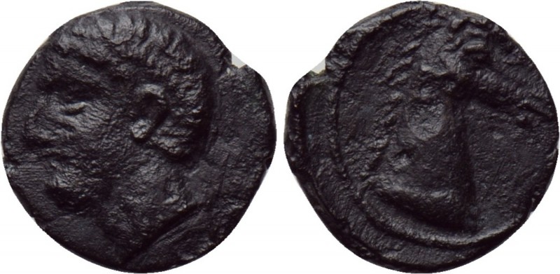 IBERIA. Punic Iberia. 1/5 Unit (Circa 237-209 BC). 

Obv: Bare male head left....