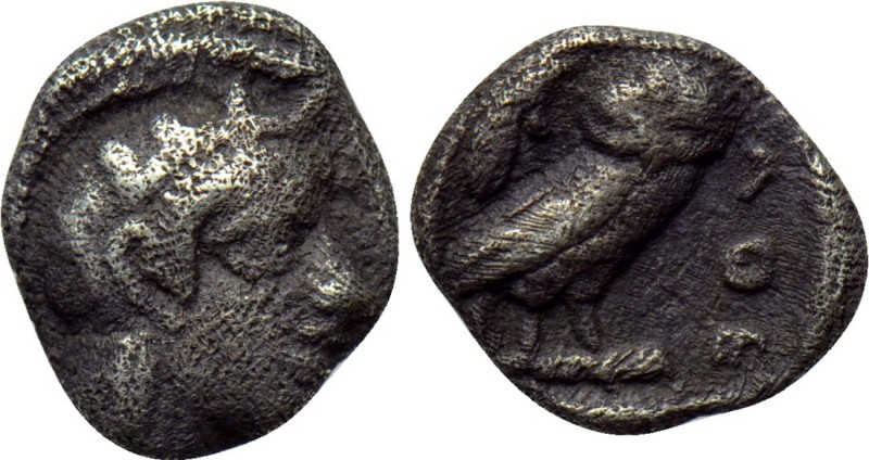 ATTICA. Athens. Obol (Circa 454-404 BC).

Obv: Helmeted head of Athena right....