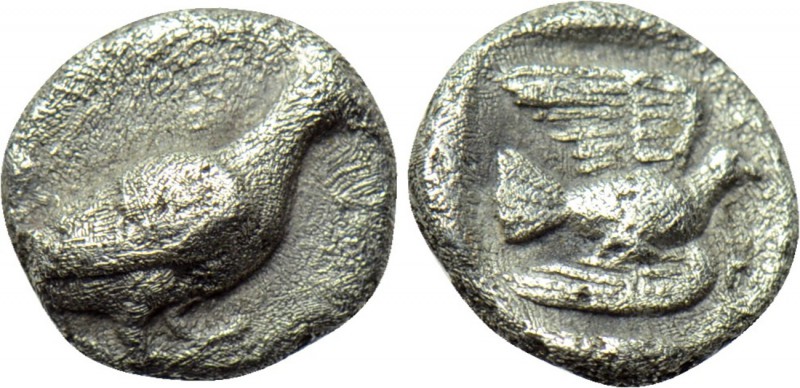 SIKYONIA. Sikyon. Hemiobol (Circa 450 - 425 BC). 

Obv: Dove standing right wi...