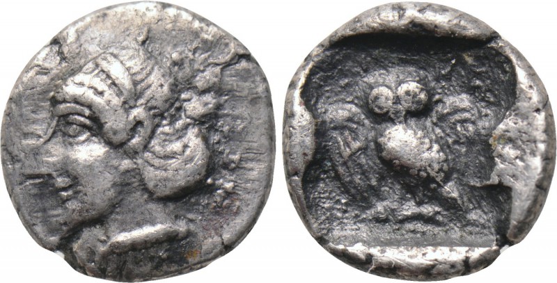 ASIA MINOR. Uncertain. Obol (Circa 4th century BC). 

Obv: Female head left.
...
