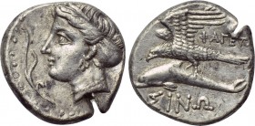 PAPHLAGONIA. Sinope. Drachm (Circa 330-300 BC). Phageta-, magistrate. 

Obv: Head of nymph left, with hair in sakkos; aphlaston to left.
Rev: ΦΑΓΕΤ...