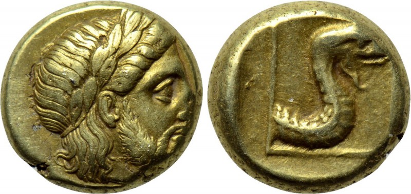 LESBOS. Mytilene. EL Hekte (Circa 377-326 BC). 

Obv: Laureate head of Zeus ri...