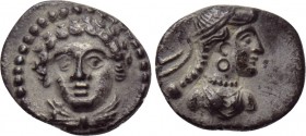 CILICIA. Tarsos. Tarkumuwa (Datames) Satrap of Cilicia and Cappadocia (384-361/0 BC). Obol. 

Obv: Draped bust of female facing slightly left.
Rev:...