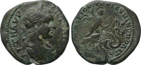 MOESIA INFERIOR. Nicopolis ad Istrum. Elagabalus (218-222). Pentassarion. Novius Rufus, legatus consularis. 

Obv: AVT M AVP ANTΩNINOC. 
Laureate, ...