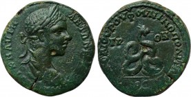 MOESIA INFERIOR. Nicopolis ad Istrum. Elagabalus (218-222). Ae. Novius Rufus, legatus consularis. 

Obv: AVT K M AVPH ANTΩNEINOC. 
Laureate, draped...