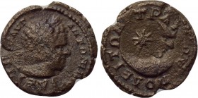 THRACE. Trajanopolis. Caracalla (198-217). Ae. 

Obv: Laureate head right; uncertain legend around.
Rev: TPAIANOΠOΛEITΩN. 
Star within crescent.
...