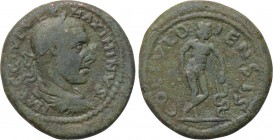 MACEDON. Dium. Maximinus Thrax (235-238). Ae. 

Obv: IMP C C IVL VER MAXIMINVS. 
Laureate, draped and cuirassed bust right.
Rev: COL IVL DIENSIS. ...