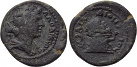 PHRYGIA. Laodicea ad Lycum. Time of Antoninus Pius (138-161). Ae. Po. Ailios Dionysios Sabinianos, magistrate. 

Obv: ΛΑΟΔΙΚЄΩΝ. 
Draped bust of Di...
