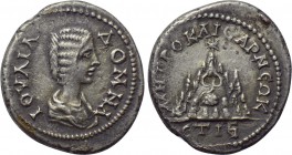 CAPPADOCIA. Caesarea. Julia Domna (Augusta, 193-217). Drachm. Dated RY 15 of Septimius Severus (206/7). 

Obv: IOVΛIA ΔOMNA. 
Draped bust right.
R...