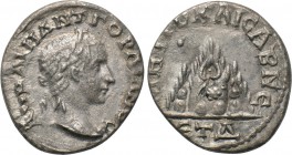 CAPPADOCIA. Caesarea. Gordian III (238-244). Drachm. Dated RY 4 (240/1). 

Obv: AV KAI M ANT ΓOPΔIANOC. 
Laureate head right.
Rev: MHTPO KAICA B N...
