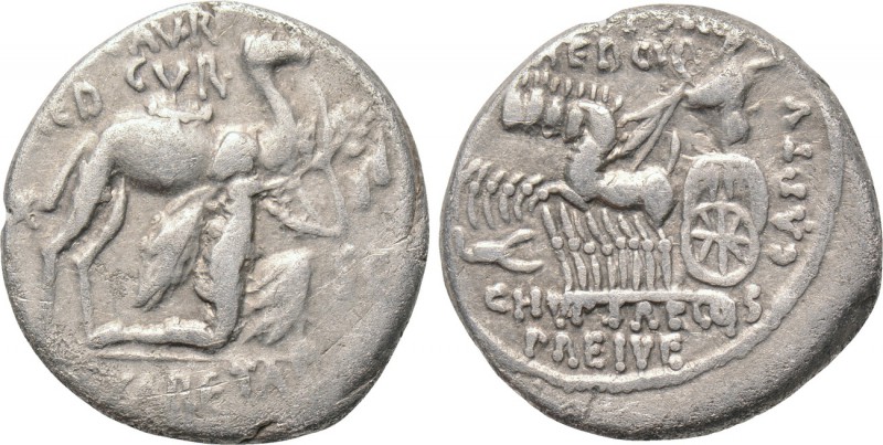 M. AEMILIUS SCAURUS and P. PLAUTIUS HYPSAEUS. Denarius (58 BC). Rome. 

Obv: M...