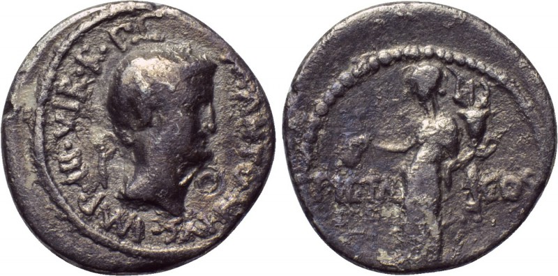 MARK ANTONY. Denarius. (41 BC). Military mint traveling with Antony in Asia Mino...