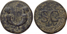 TIBERIUS & GERMANICUS GEMELLUS (19-37/8 & 19-23/4, respectively). Sestertius. Rome. Struck under Tiberius (14-37). 

Obv: Crossed cornucopia, each s...