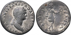 JULIA TITI (Augusta, 79-90/1). Denarius. Rome. 

Obv: IVLIA AVGVSTA TITI AVGVSTI F. 
Draped bust right.
Rev: VENVS AVGVST. 
Venus standing right,...