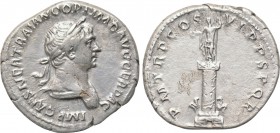 TRAJAN (98-117). Denarius. Rome. 

Obv: IMP CAES NER TRAIANO OPTIMO AVG GER DAC. 
Laureate and draped bust right.
Rev: P M TR P COS VI P P S P Q R...