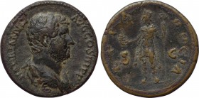 HADRIAN (117-138). As. Rome. 

Obv: HADRIANVS AVG COS III P P. 
Bareheaded, draped and cuirassed bust right.
Rev: CAPPADOCIA / S - C. 
Cappadocia...